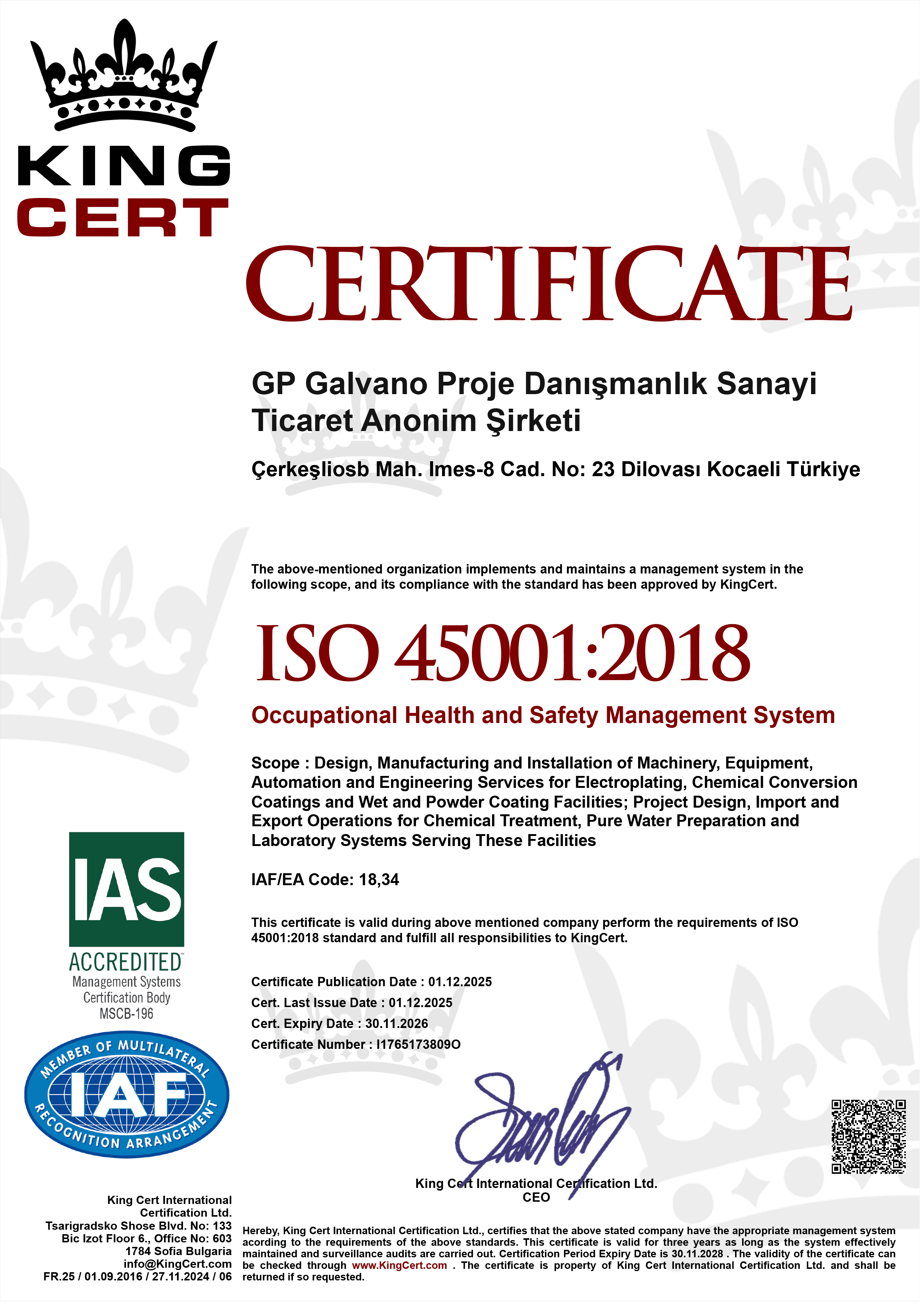 ISO 45001:2018